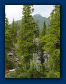 Olallie Butte and pond
at viewpoint