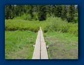 Wooden walkway
at Mirror Lake