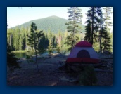 My tent,
Cultus Mountain