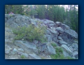 Rocks above Raft Lake