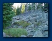 Rocks above Raft Lake