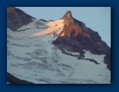 Glacier at sunrise