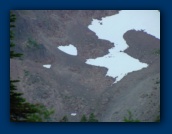 Closeup of avalanche area