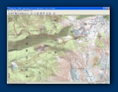 Topo Map of the main
portion of my hike