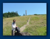 Mahmut at trail to Astoria Column